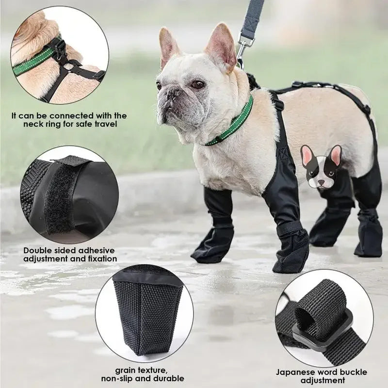 Waterproof Adjustable Dog Boots | Breathable Outdoor Paw Protectors